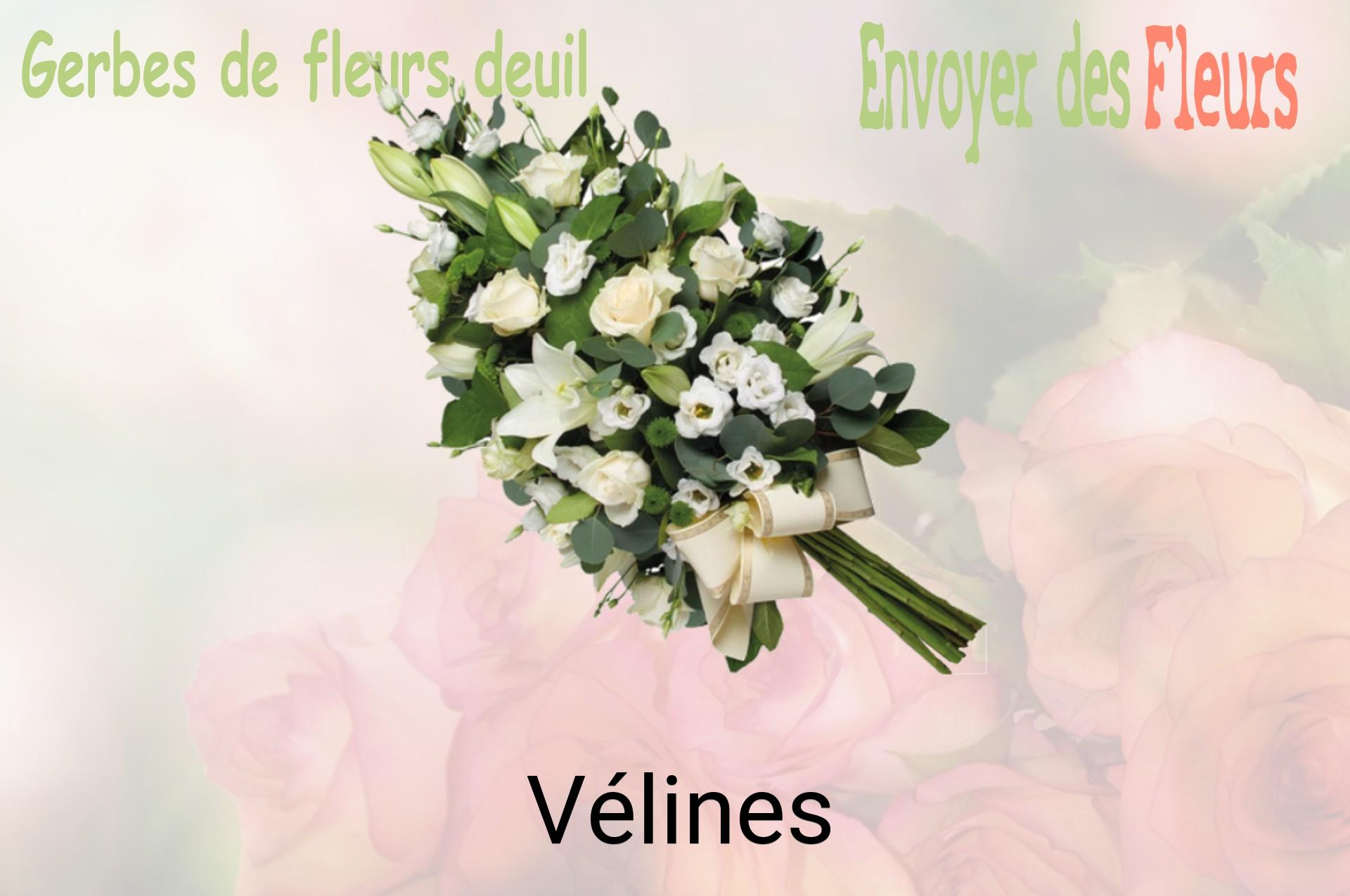 Gerbe de fleurs de deuil livrée à Vélines